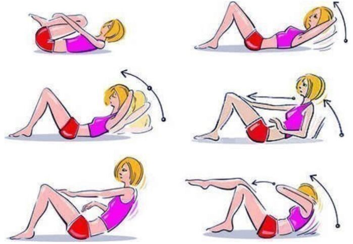 Un conjunto de ejercicios que ayuda a perder peso en el abdomen y los costados. 