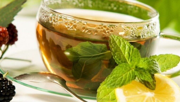 té con menta y limón para bajar de peso por 5 kg por semana