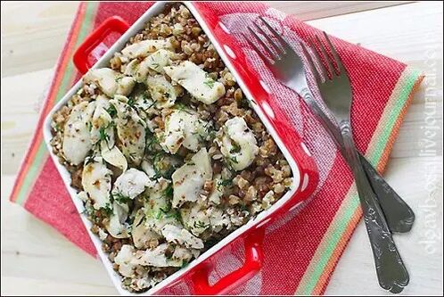 Trigo sarraceno con pollo